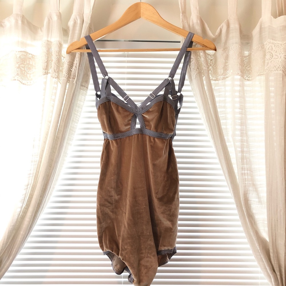 Solstice Intimates Mauve and Lilac Bodysuit